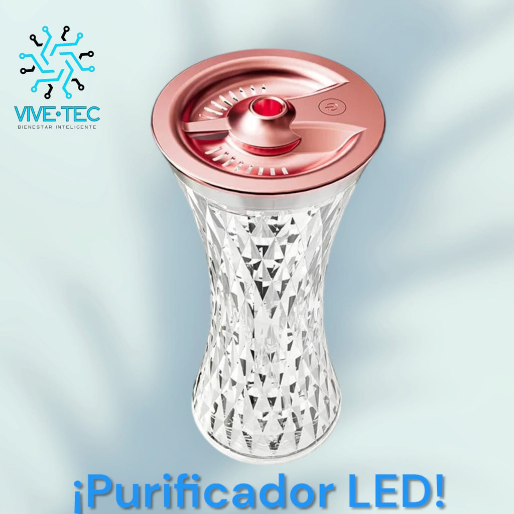 LED™| Purificador de Aire | Estilo JARRON DE MESA